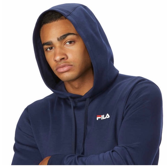 Fila Men’s Performance Hoodie, Navy Blue (size : M) - Picture 3 of 6